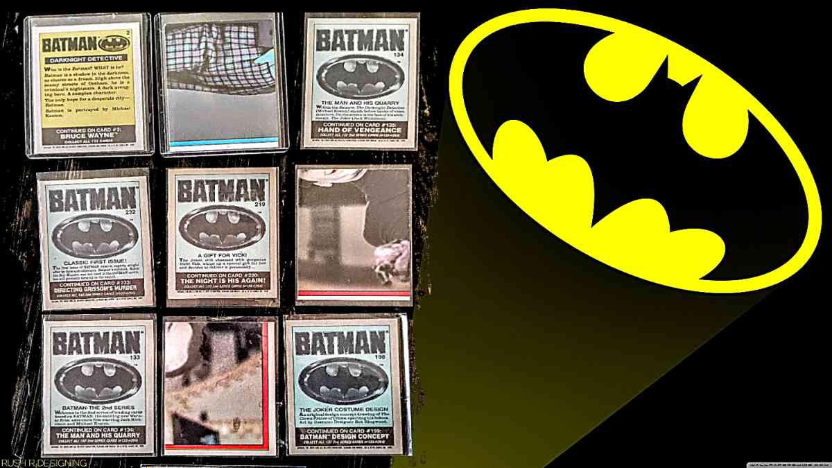 1988 bat man movie card lot