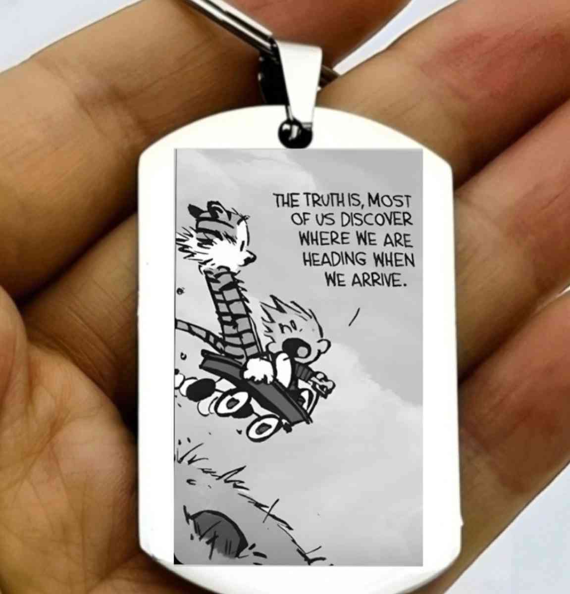 Calvin hobbes hot inspiration favorite Keychain