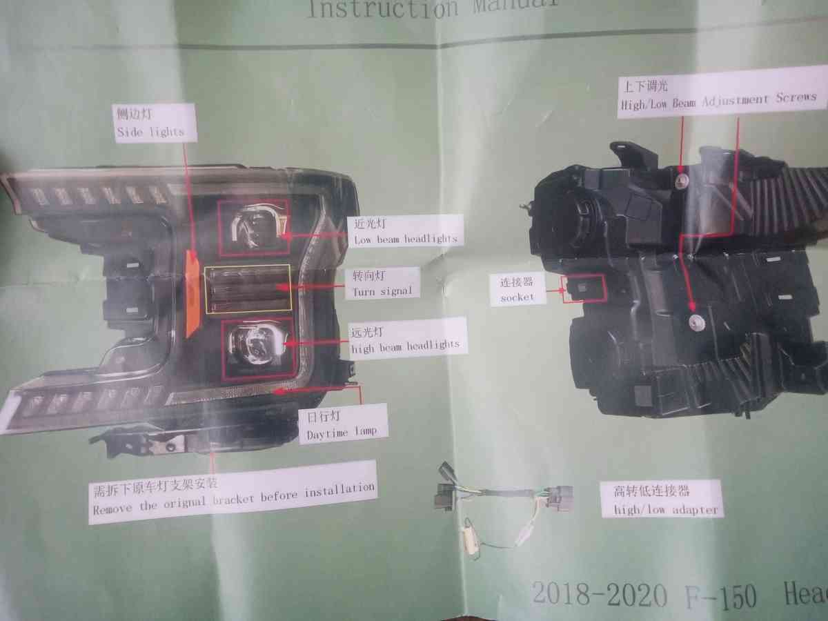 pair of headlights for ford f150 2018 2020