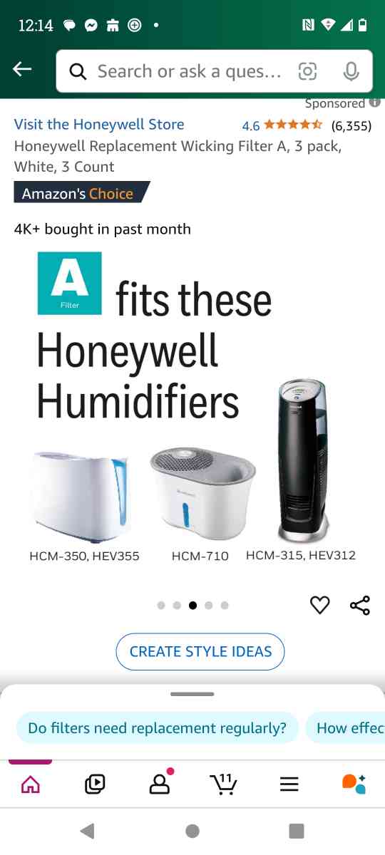 Honeywell Humidifier Wicking Filter