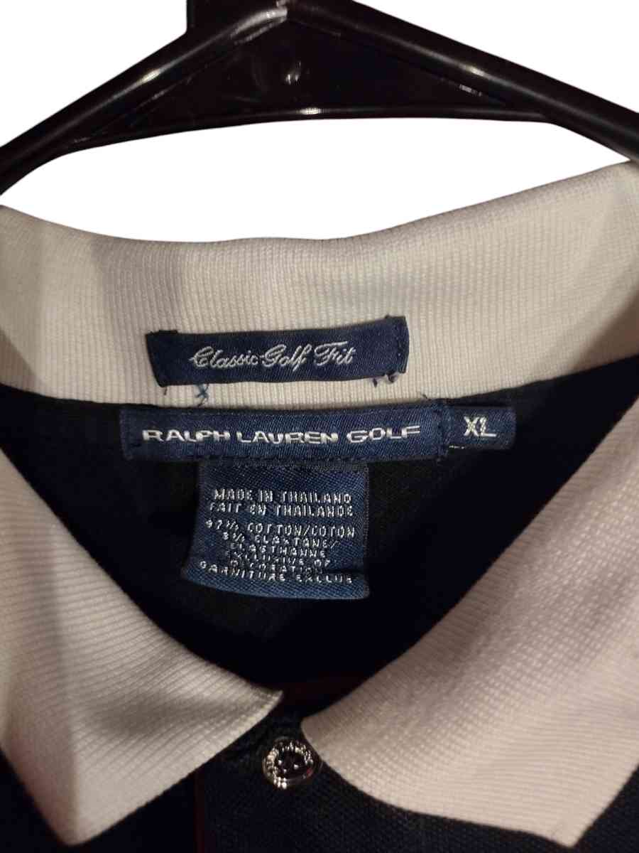 vintage black Ralph Lauren black gulf shirt