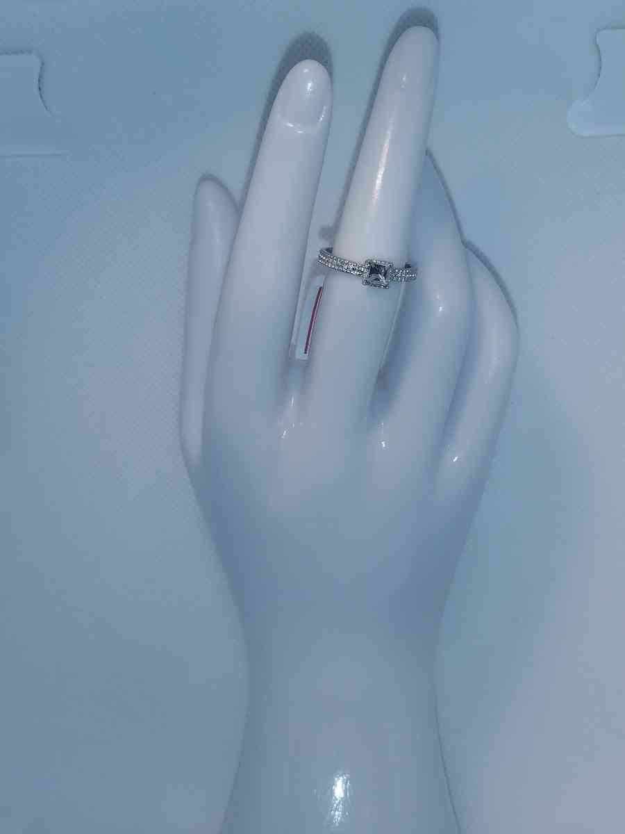 Square Cut Silver Ring GA