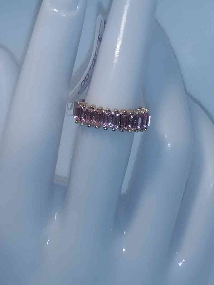 Straight Pink chic Rhinestone Ring