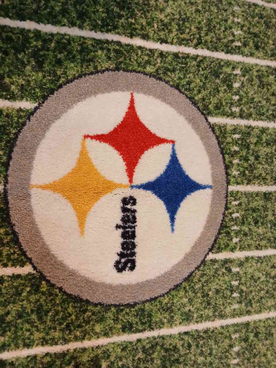 Pittsburgh Steelers field carpet 46inch by 27inch