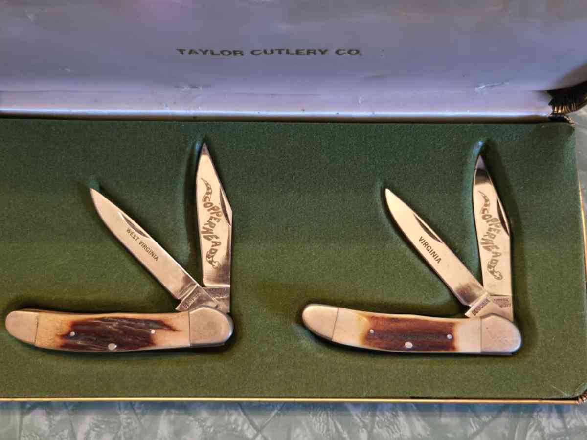 extremely rare taylor cutlery knife set