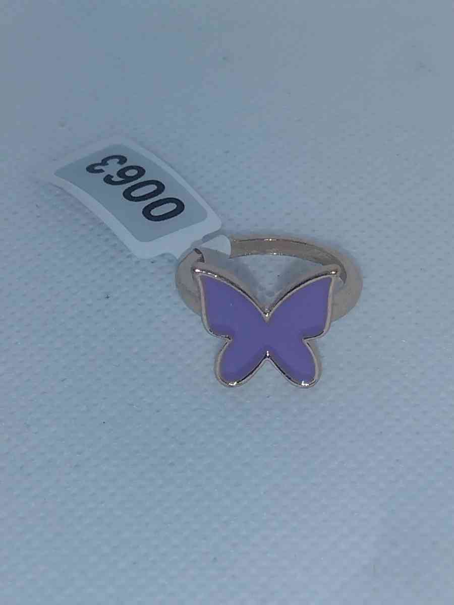 Purple Butterfly ring