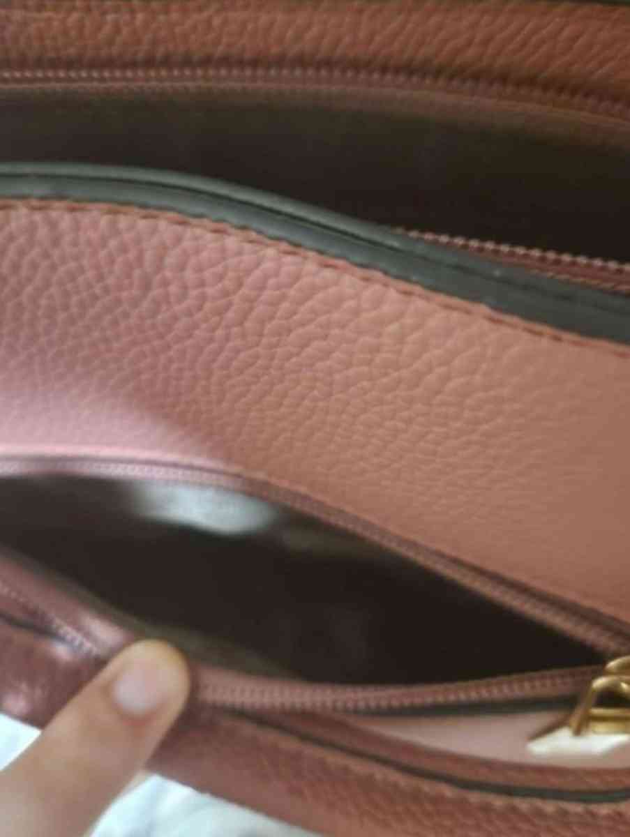 Womens AMVIKS Pink and White Shoulder Bag