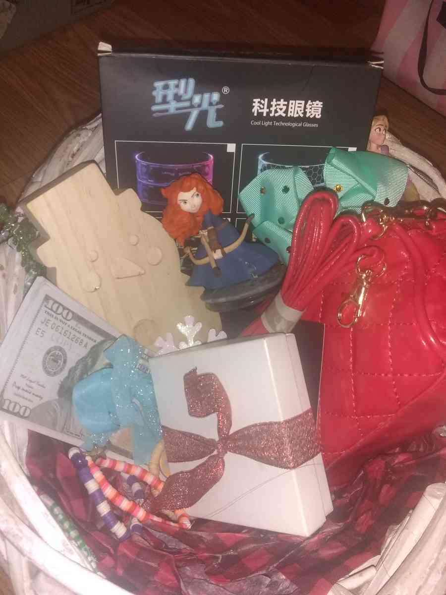 Girls Christmas gift basket