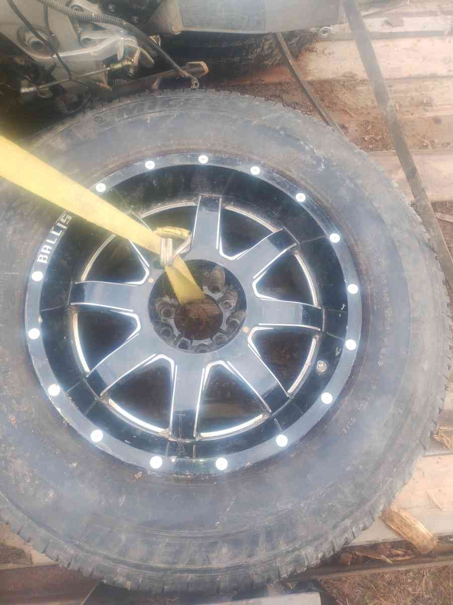 18 inch ballistic Rims five hole universal Ford bolt pattern