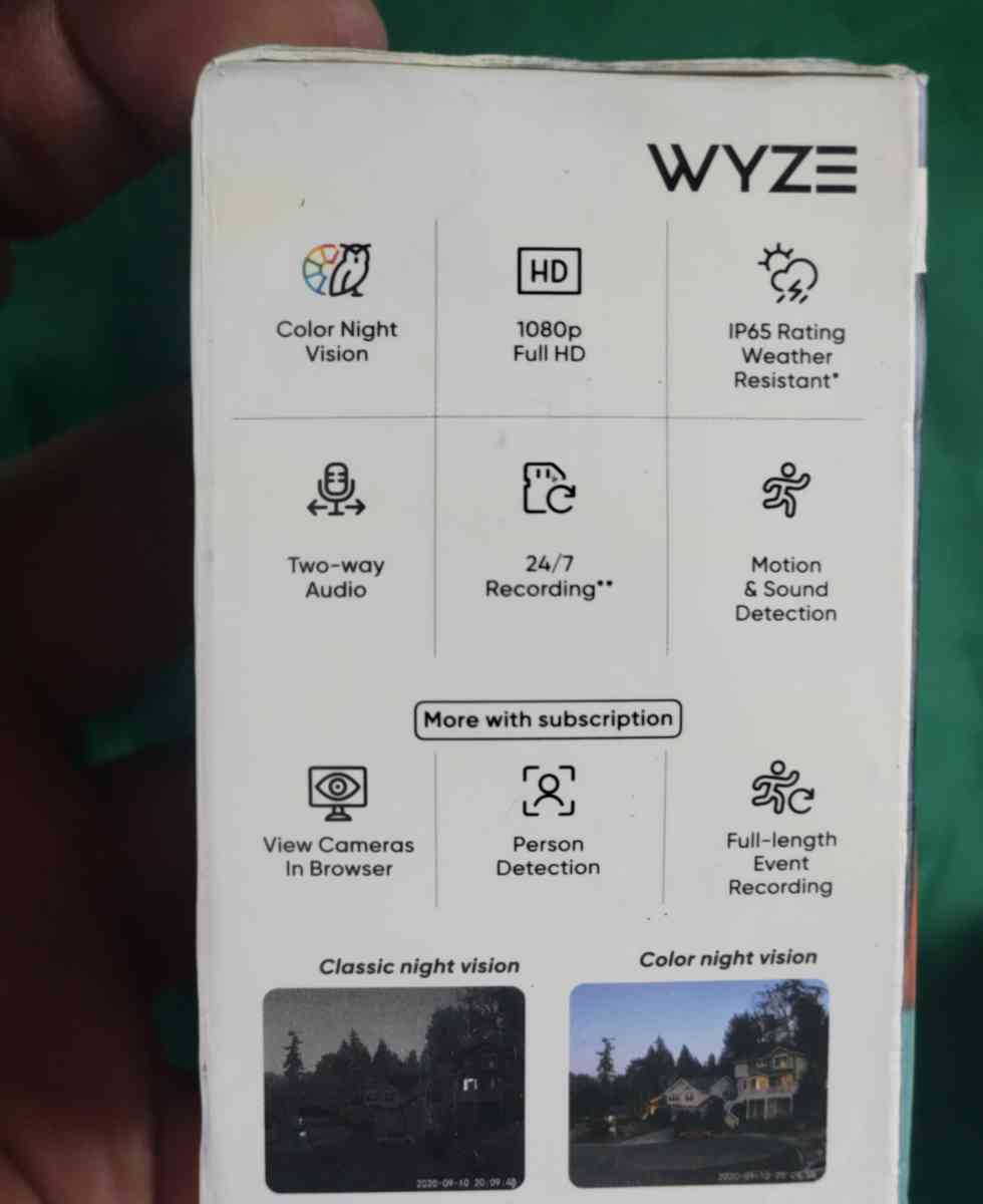 4 Wyze Security Cameras