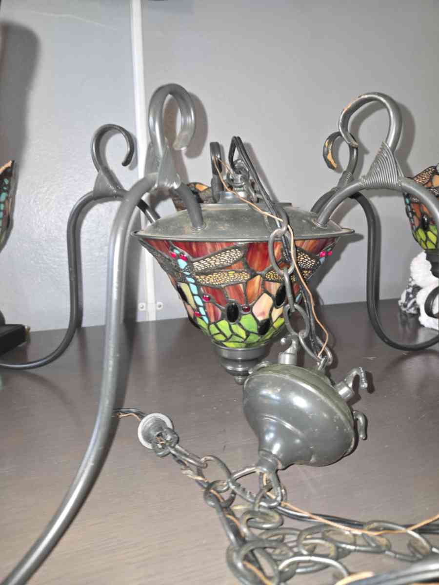 Tiffanys antique Chandelier and lamp shade