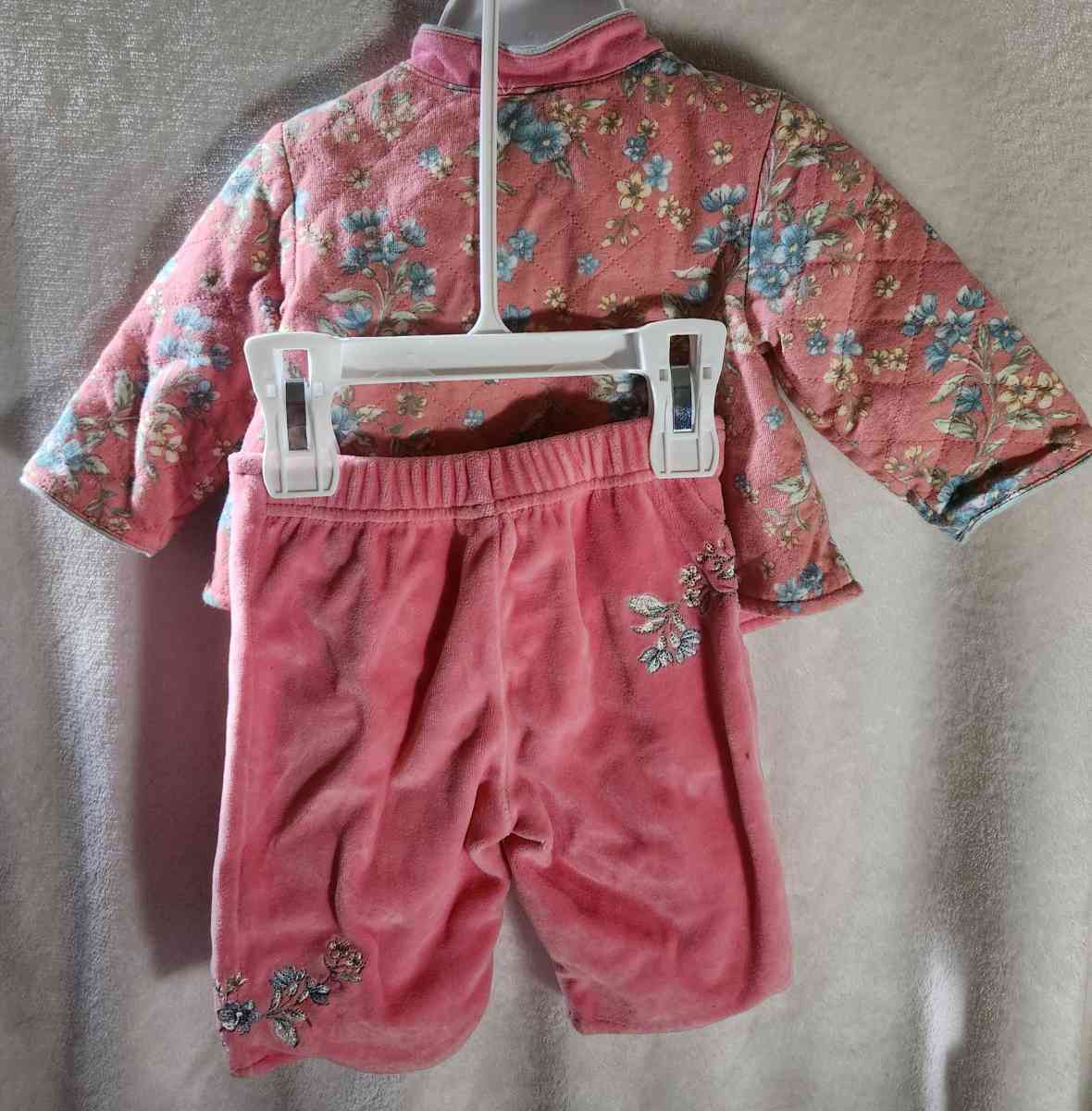 3 Months Baby Girls Salmon Pink Outfit