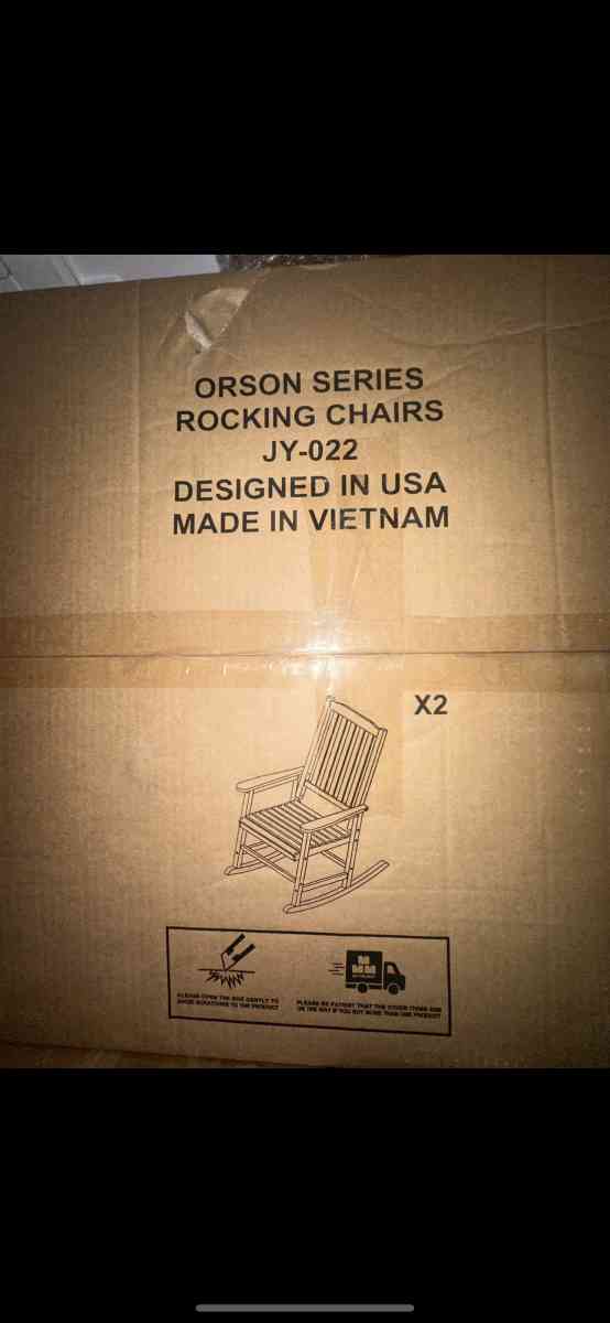 Set of 2 Turquoise Rocking Chairs