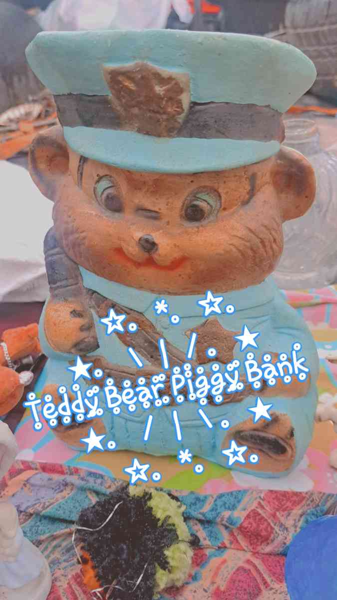 Teddy Bear Coin Bank