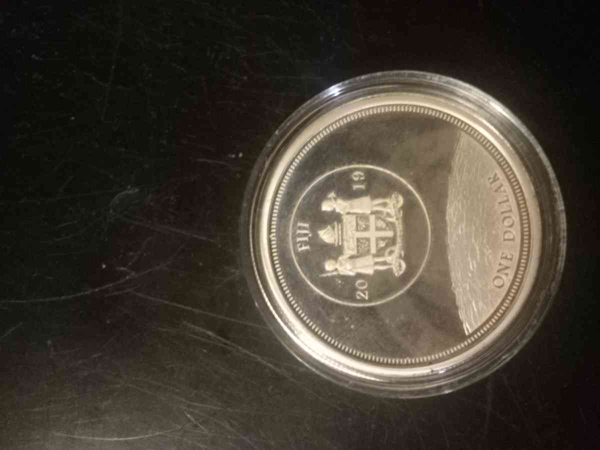 Apollo 11 anniversary silver dollar coin