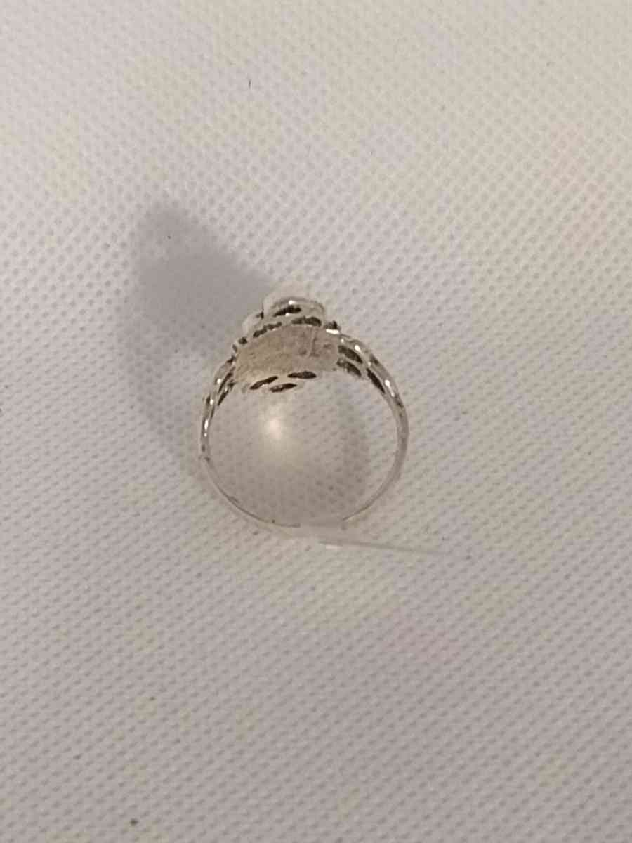 Blue Bohemian Style Silver Ring