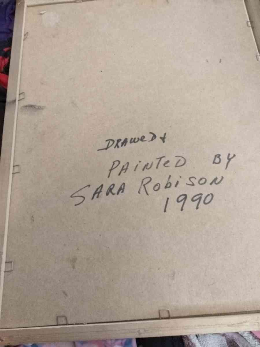 Jesus pic painted and drawer by Sara Robison year 1990