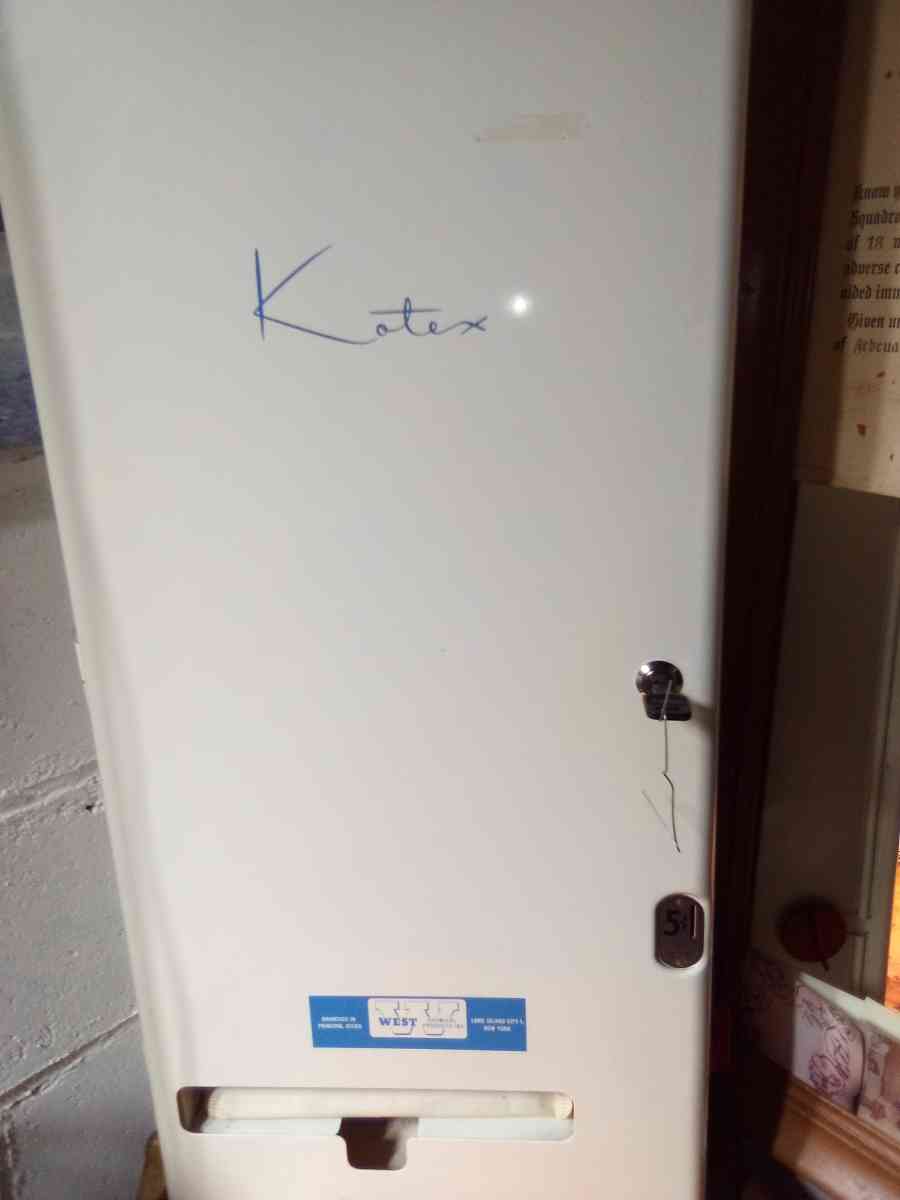 vinage kotex vending mechain