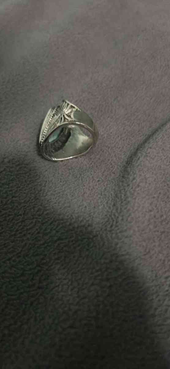 mens rings turquoise tizora natural stone
