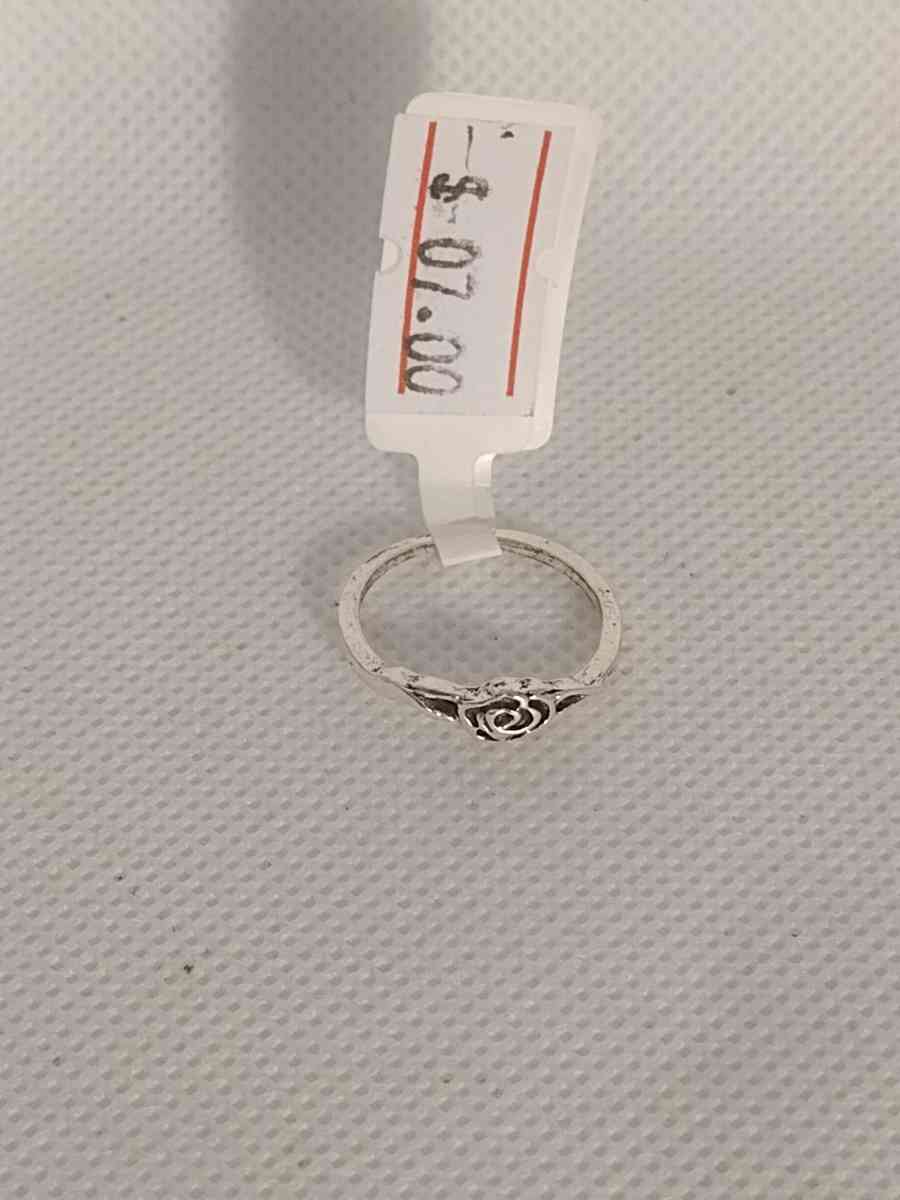 Silver Rose Ring