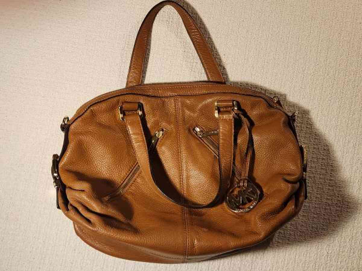 Michael Kors brown leather handbag