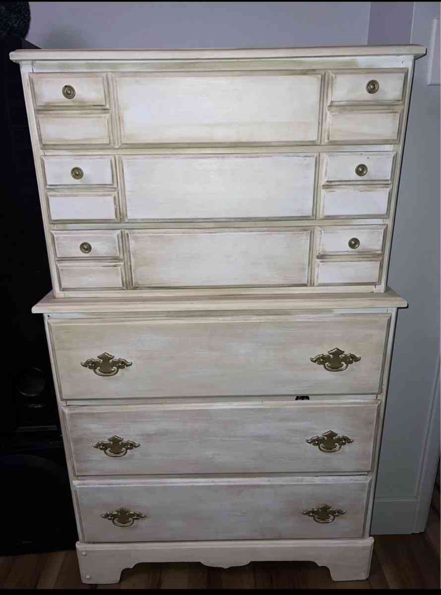 vintage wooden dresser