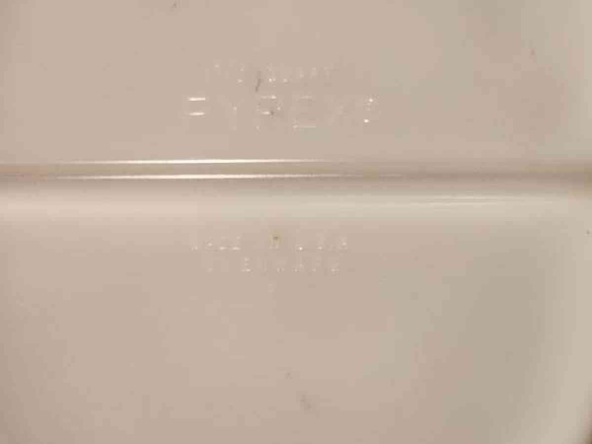 pyrex dish with gold leaf