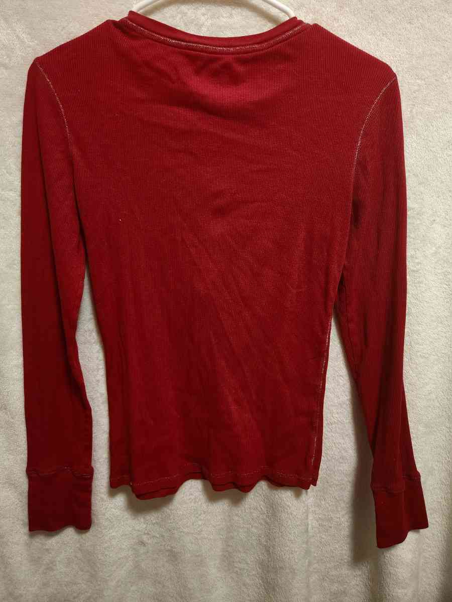 XL 16 Girls Justice Red Long Sleeve Shirt