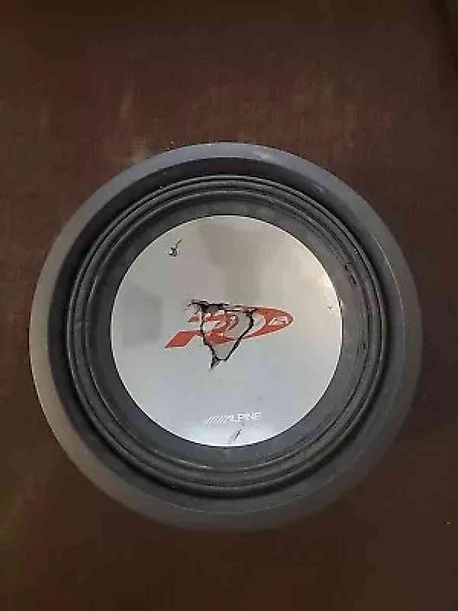 2 Alpine TypeR 12 Inch Speakers