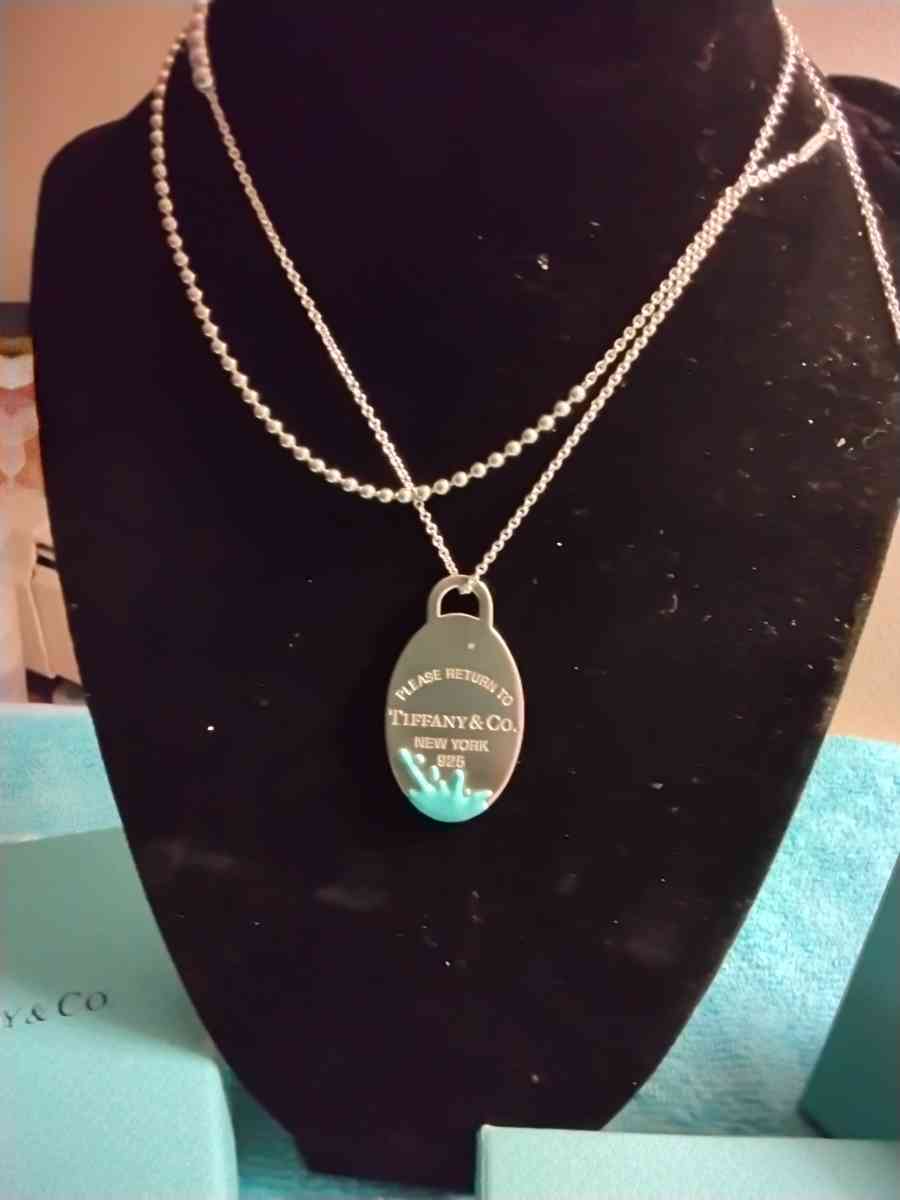 TIFFANYCO BLUE SPLASH NECKLACE