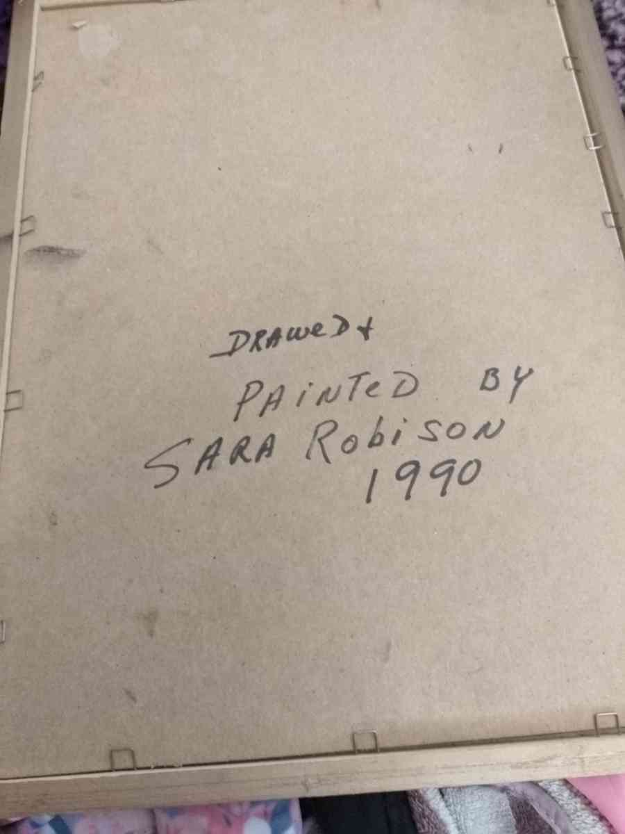 Jesus pic painted and drawer by Sara Robison year 1990