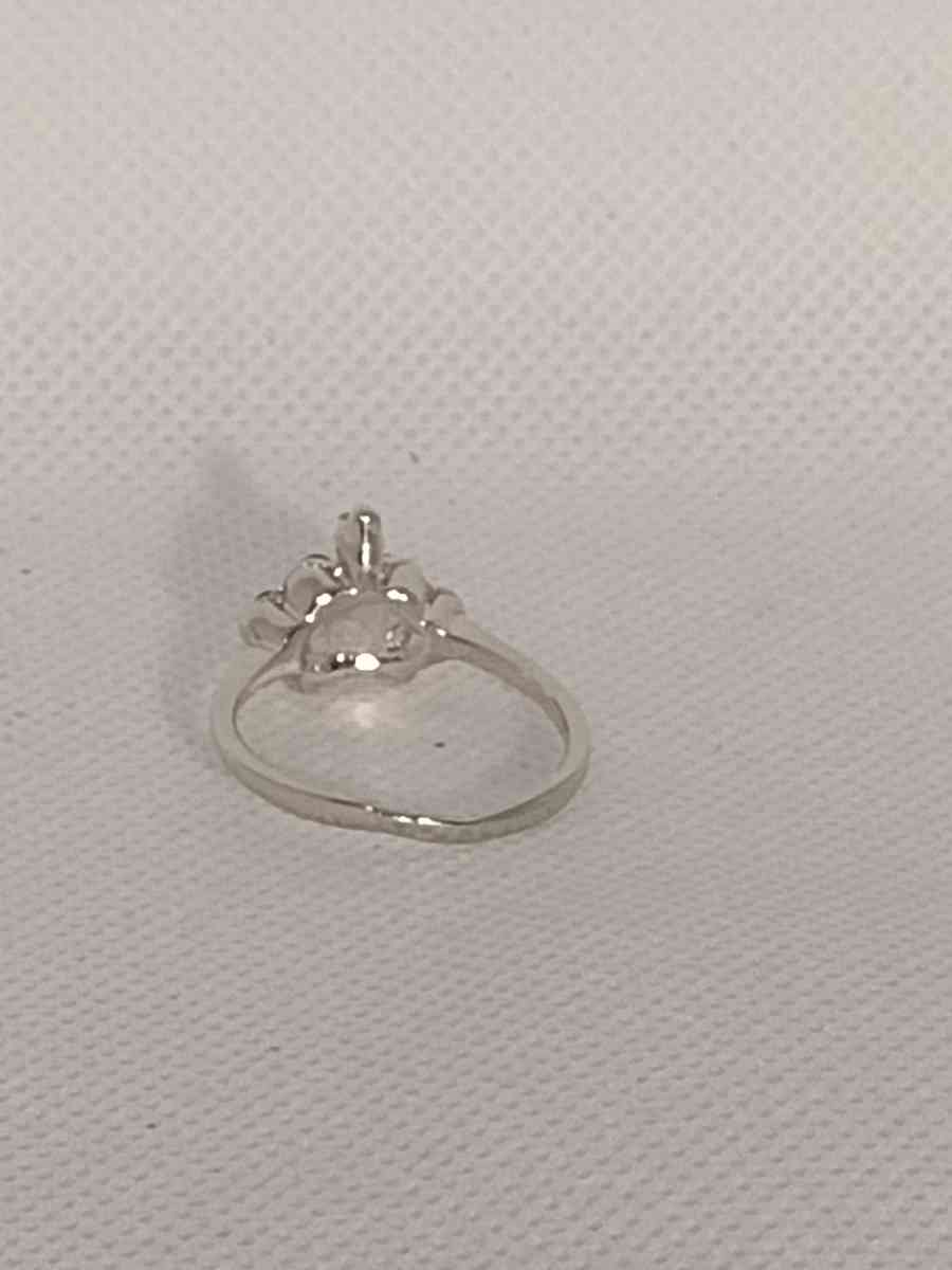 Blue Crown Silvery Ring