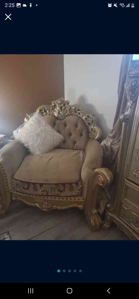bedroom Italian Furniture Gold 7pices