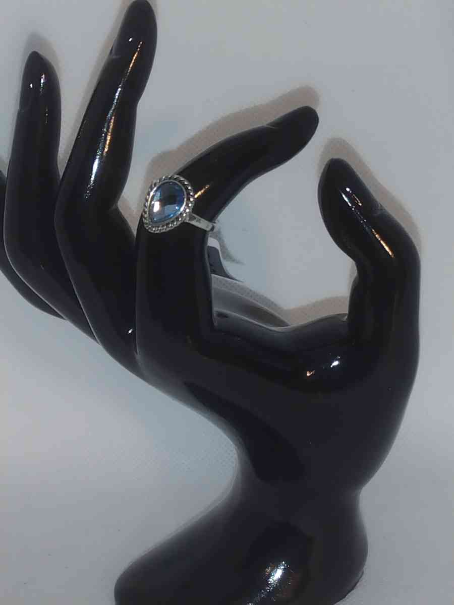Blue Teardrop Ring
