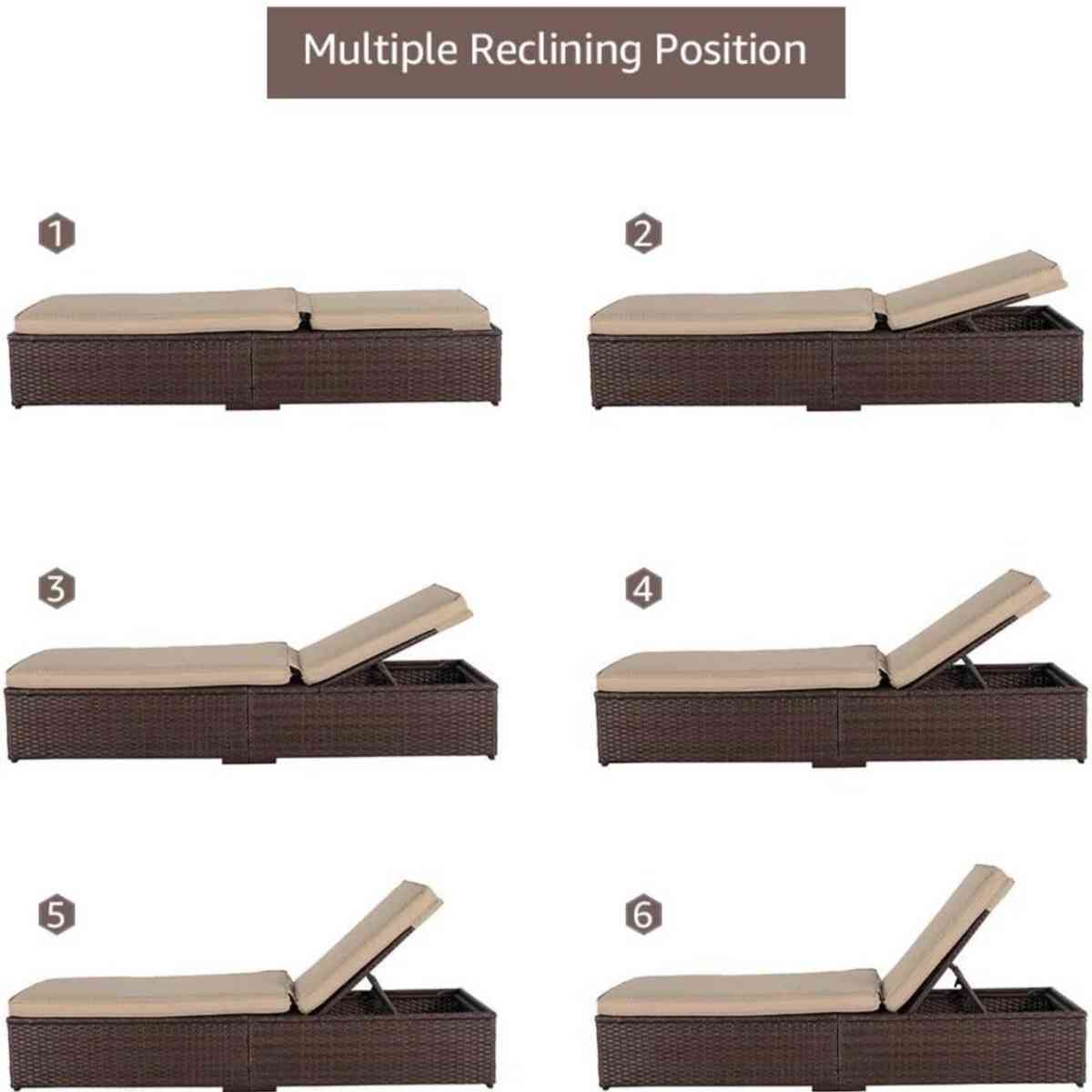 outdoor wicker chaise lounge set