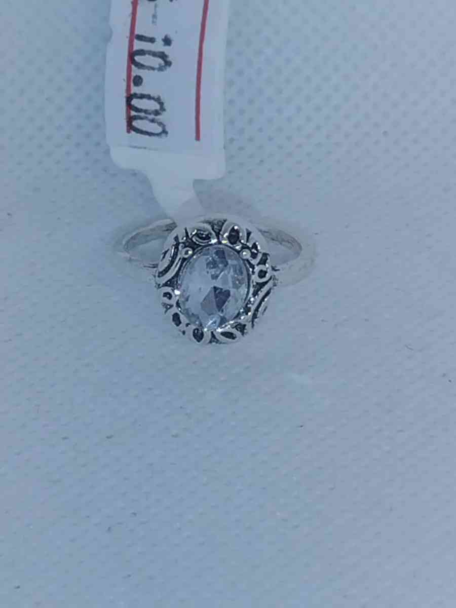 White Oval Signet Ring