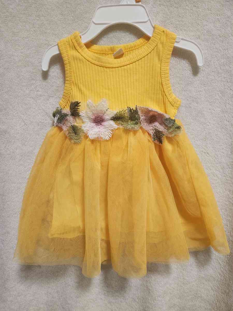 3 to 6 Months Baby Girls Yellow Dress