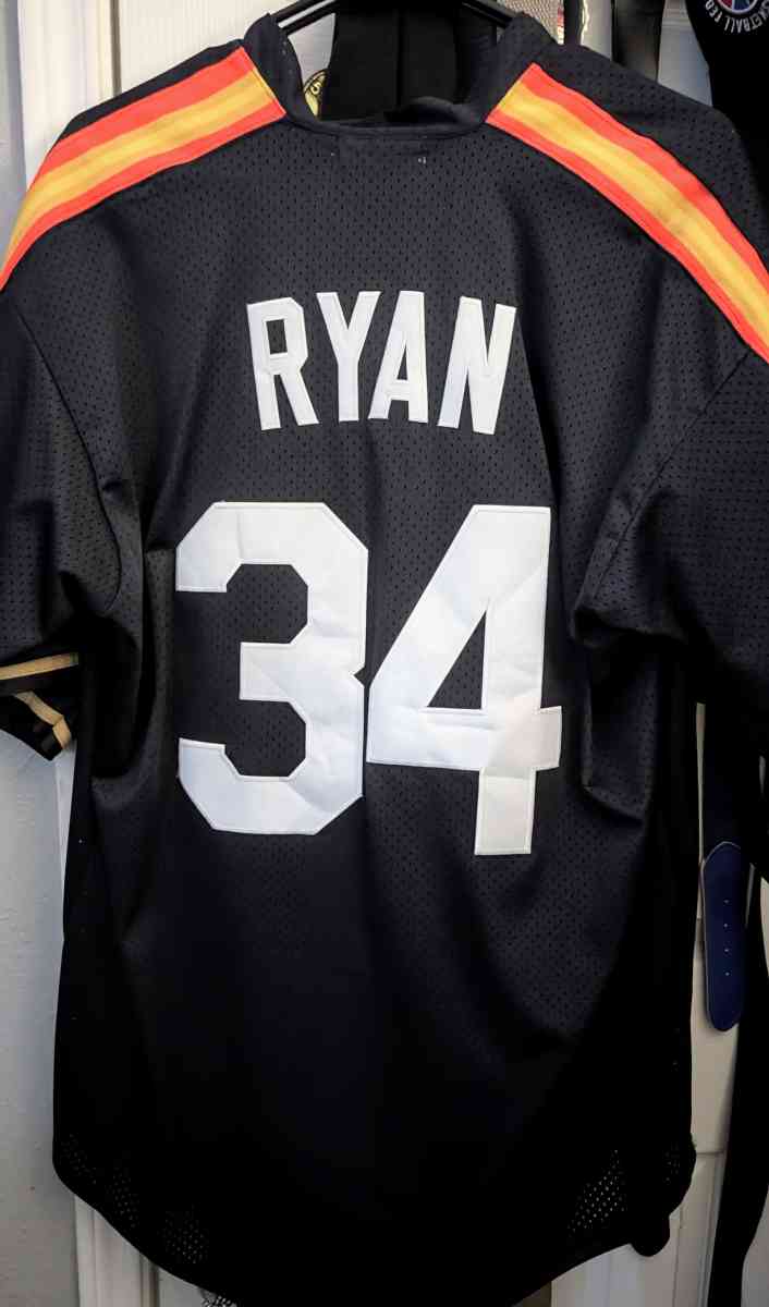 MLB Nolan Ryan 34 HoustonAstros Cooperstown Mens XLBaseball