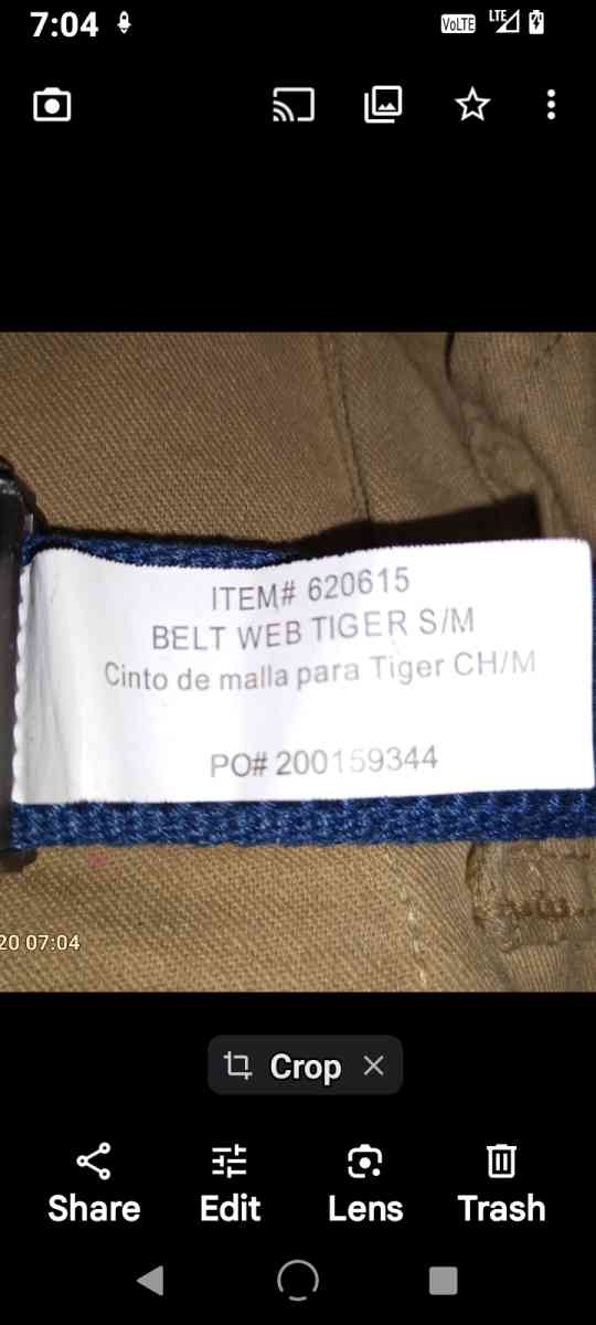 Boys Scouts TIGER BELT