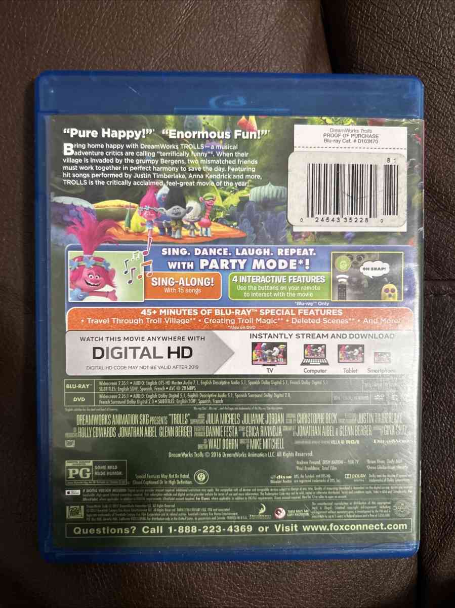 Trolls DVD