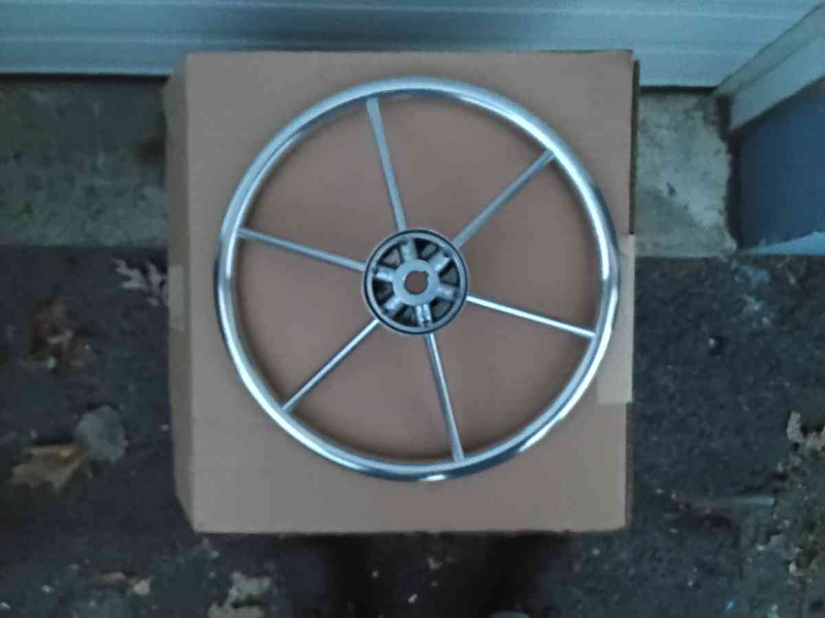 Nice Stainless Steel Steering Wheel 16 inch 6 Spoke Wheel