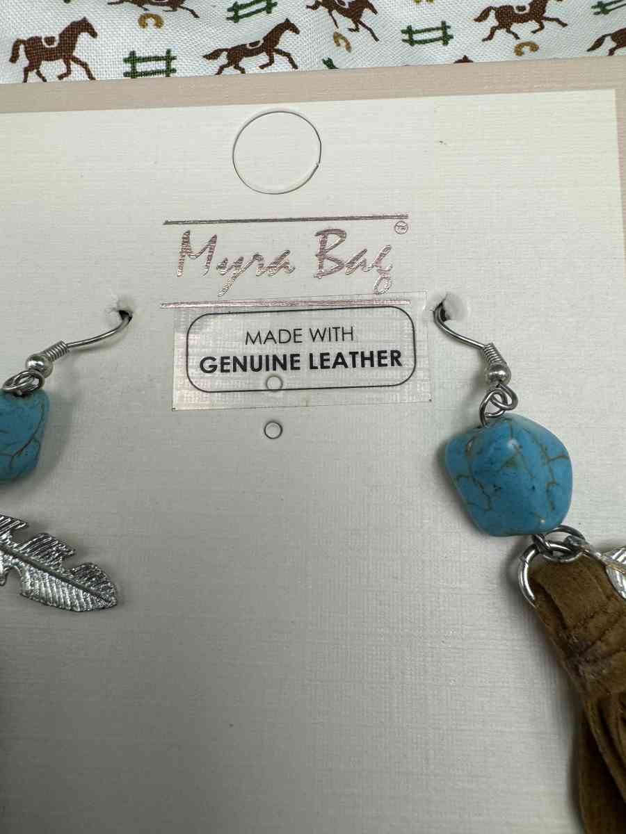 3002COI Myra Bag Musafir  Earrings Fringe Leather Tassel Ear