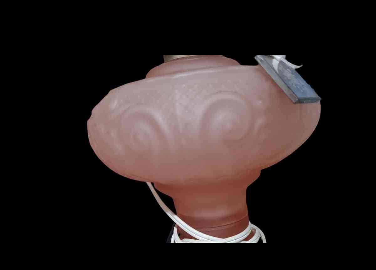 B  P PRINCESS FEATHER OIL LAMP COVERTED TO ELECTRIC