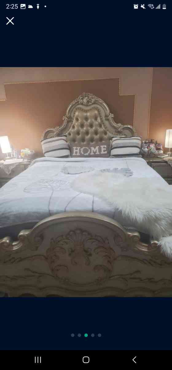bedroom Italian Furniture Gold 7pices