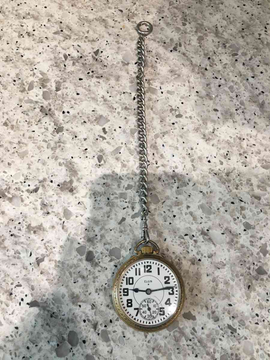 1944 Elgin BW Raymond Railroad Grade Pocket Watch