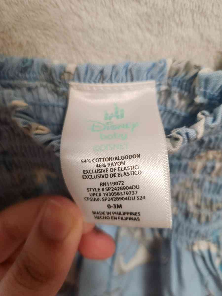 0 to 3 Months Baby Girls Disney Blue Outfit