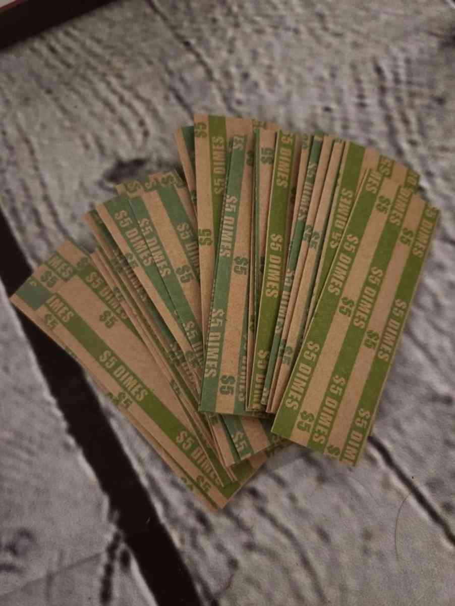 Coin Tray and Tubes with Color Coded Coin Wrappers