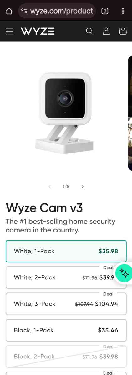 4 Wyze Security Cameras