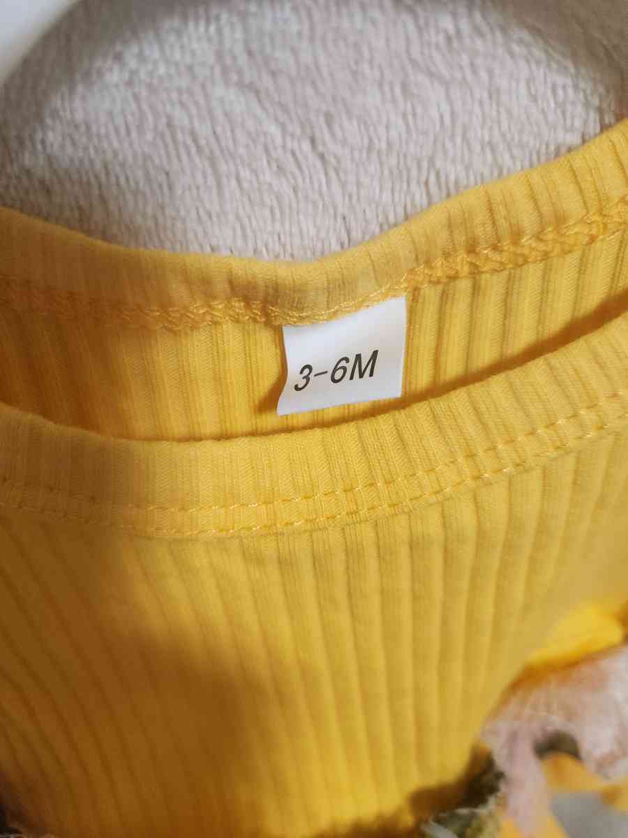 3 to 6 Months Baby Girls Yellow Dress