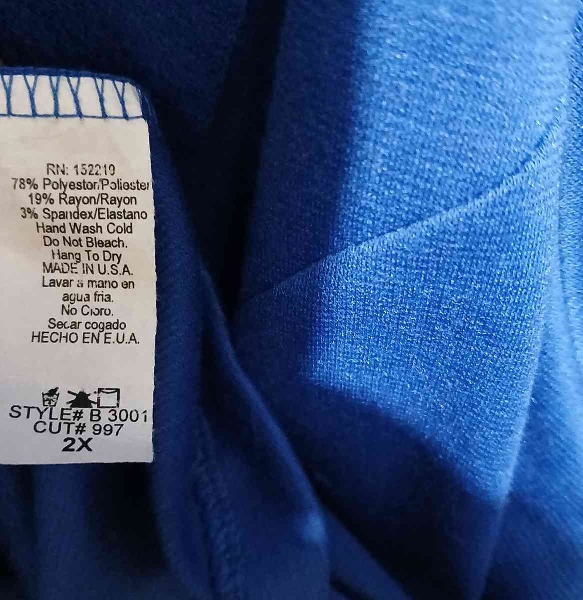 Auline Collection Blue 2X Garment